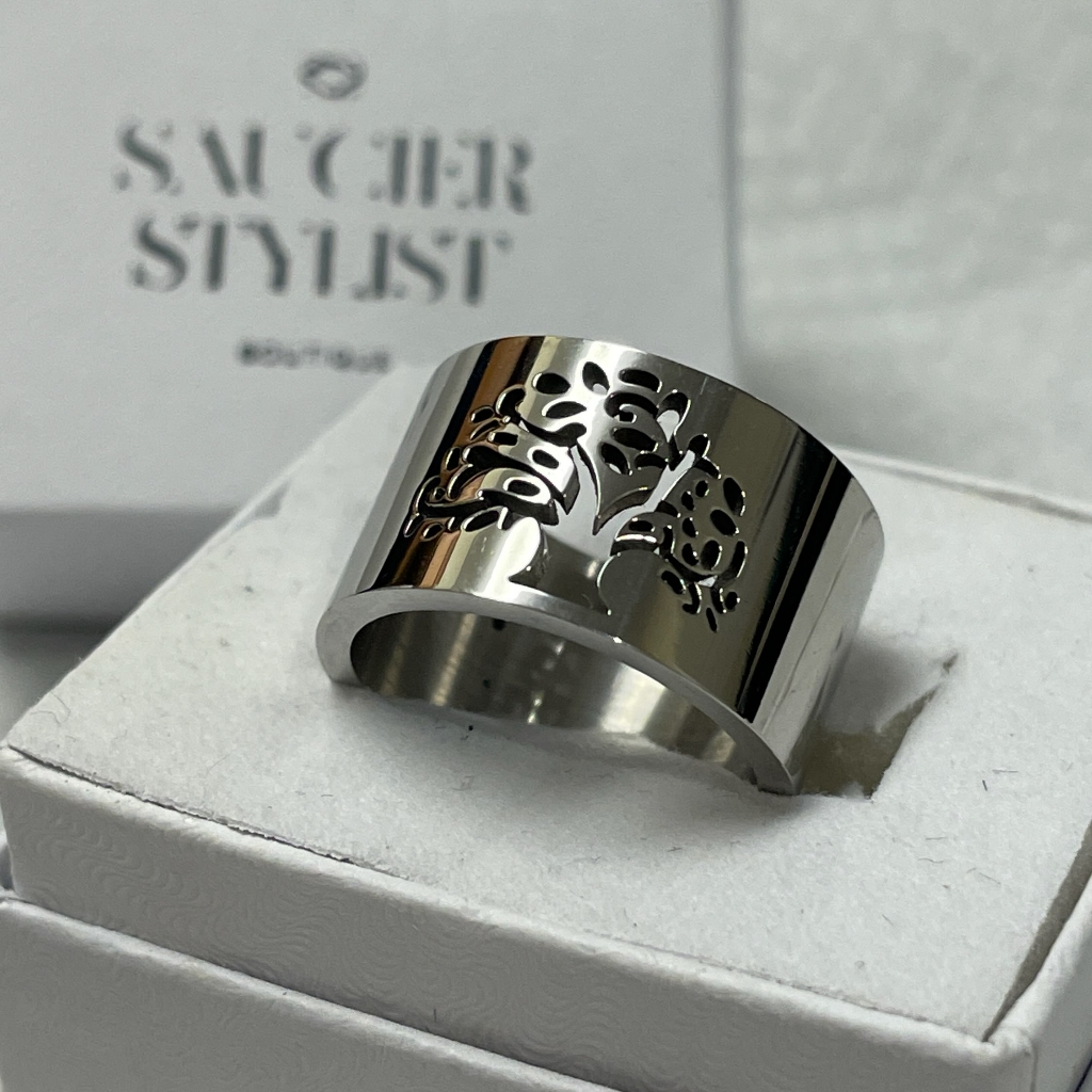 Tree Of Life Stainless Steel Ring